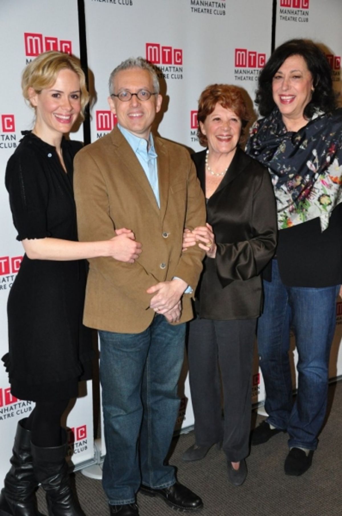 Sarah Paulson, Donald Margulies, Linda Lavin, Lynne Meadow at 